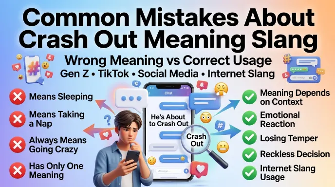 Common Mistakes Crash Out Meaning Slang
