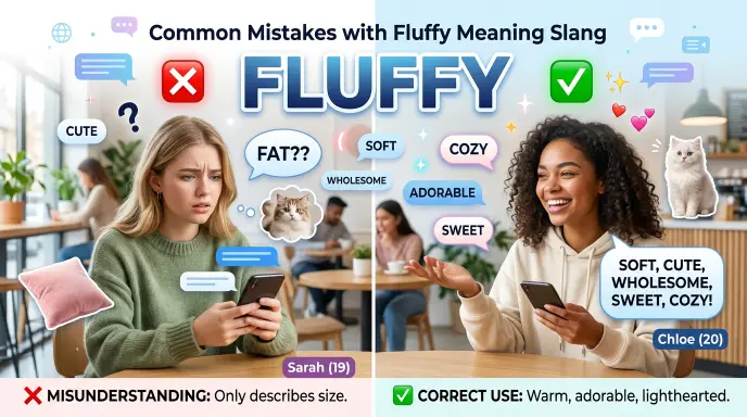Common Mistakes Fluffy Meaning Slang 