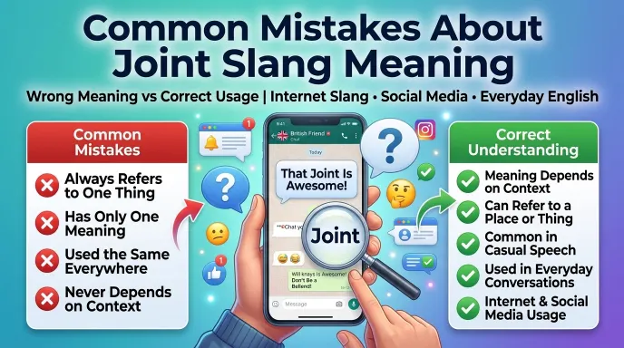 Common Mistakes Joint Slang Meaning