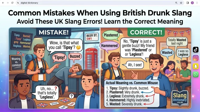 Common Mistakes When Using British Drunk Slang