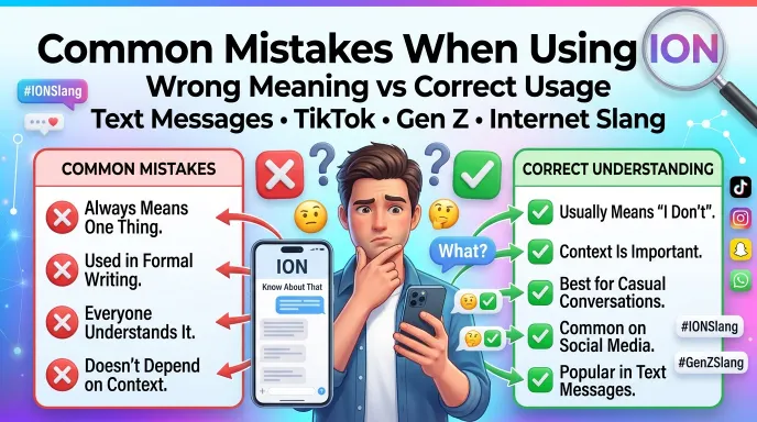 Common Mistakes When Using ION