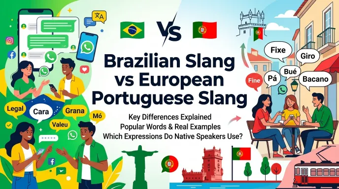 Brazilian Slang vs. European Portuguese Slang