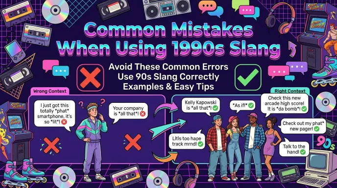 Common Mistakes When Using 1990s Slang