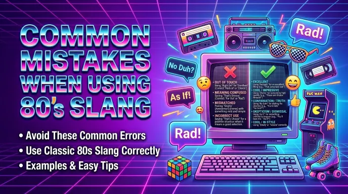 Common Mistakes When Using 80s Slang