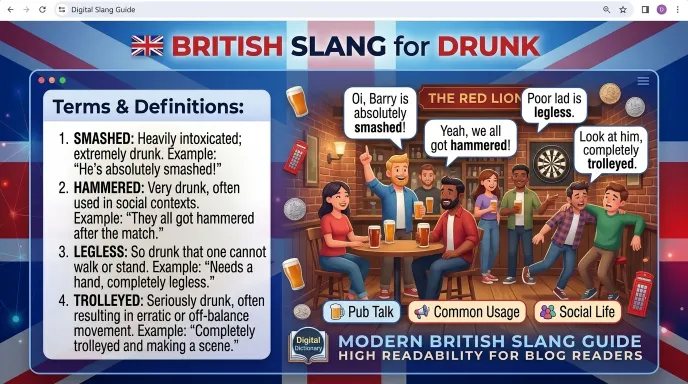 british slang for drunk