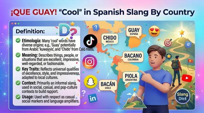 cool in spanish slang
