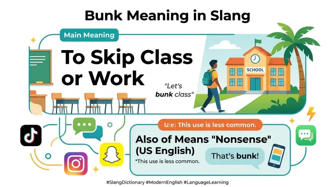 bunk meaning slang