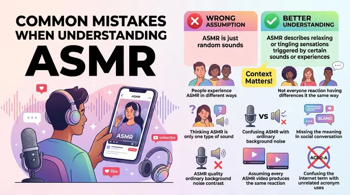 Common Mistakes When Understanding ASMR
