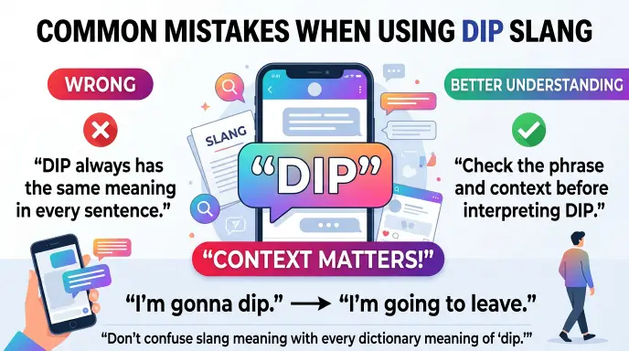 Common Mistakes When Using Dip Slang