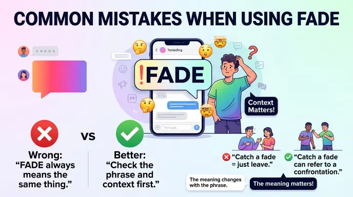 Common Mistakes When Using “Fade”