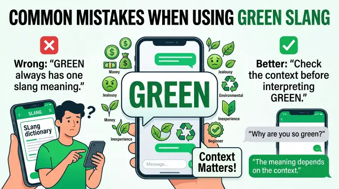 Common Mistakes When Using Green Slang