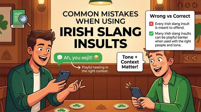 Common Mistakes When Using Irish Slang Insults
