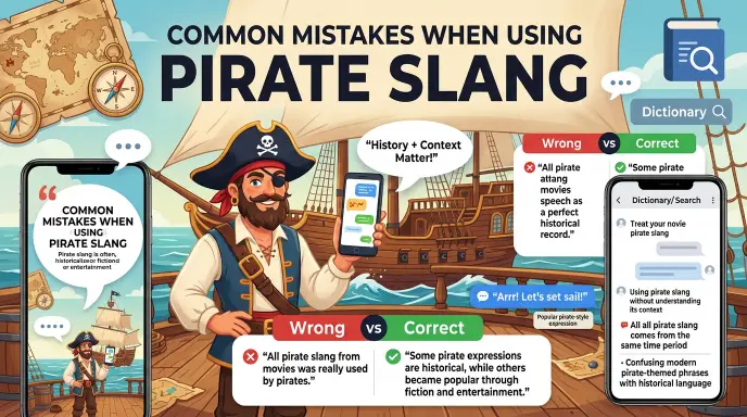 Common Mistakes When Using Pirate Slang
