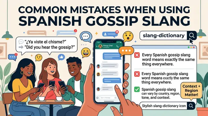 Common Mistakes When Using Spanish Gossip Slang