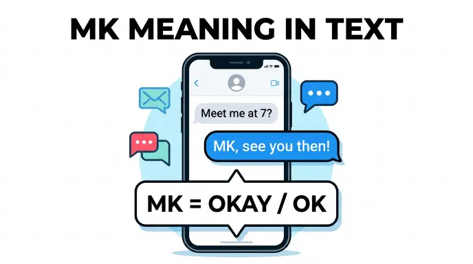 mk mean in text