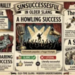 sensationally successful in older slang