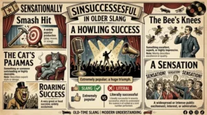 sensationally successful in older slang