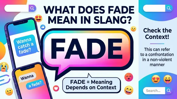 what does fade mean in slang