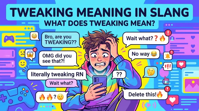what does tweaking mean in slang