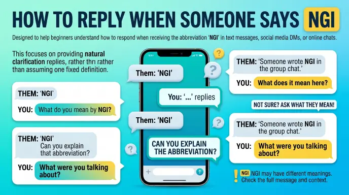 How to Reply When Someone Says NGI