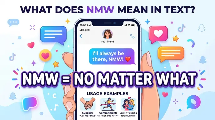 what does nmw mean in text