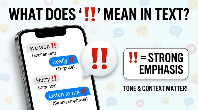 what does ‼️ mean in text